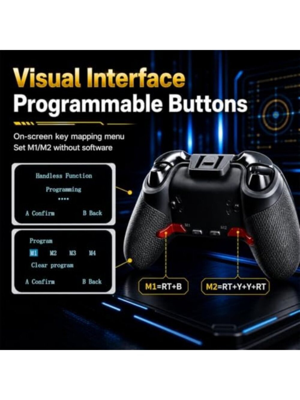 Wireless Game Controller for PC, Steam, Switch, iOS & Android - RGB, Hall - Picture 6 of 7